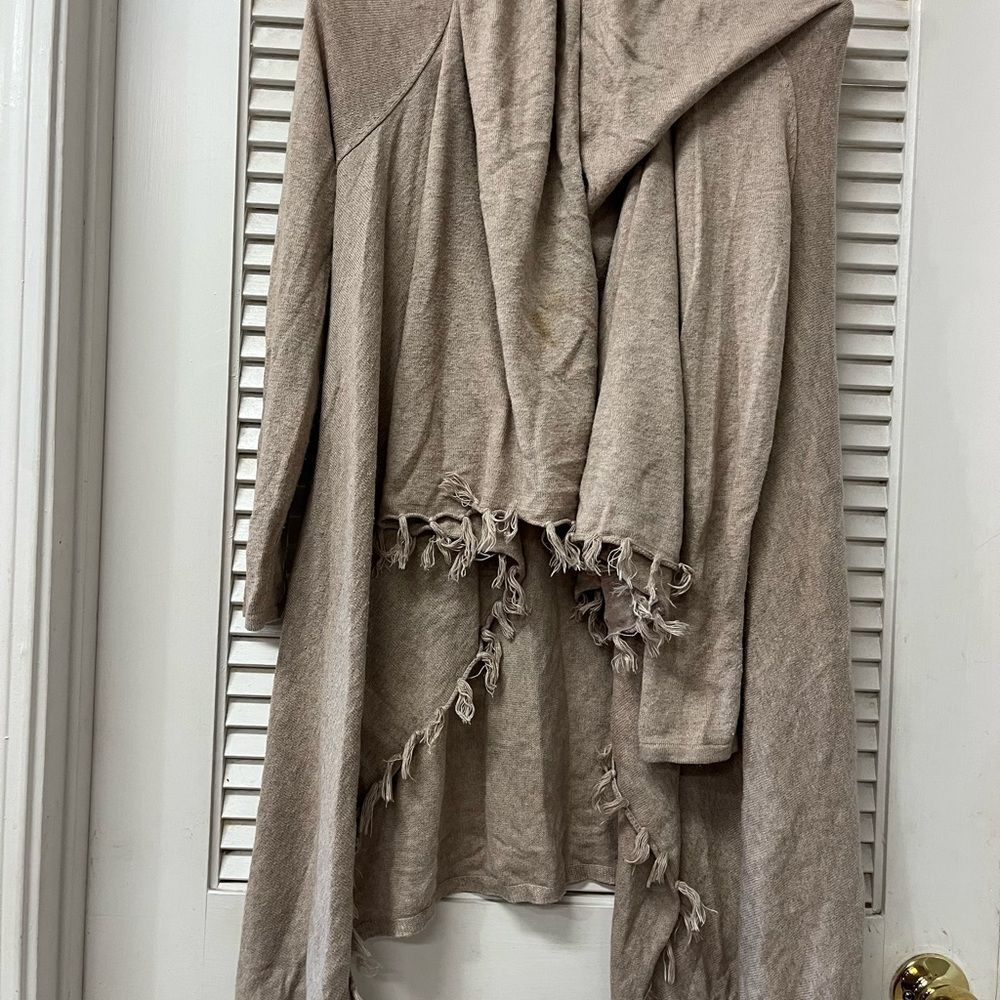 MATILDA JANE✨Fringed Tan Cardigan✨M